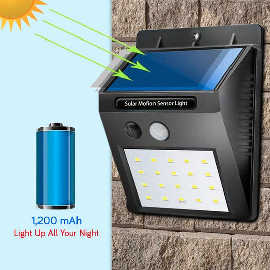 Solar Wireless Security Motion Sensor LED Night Light