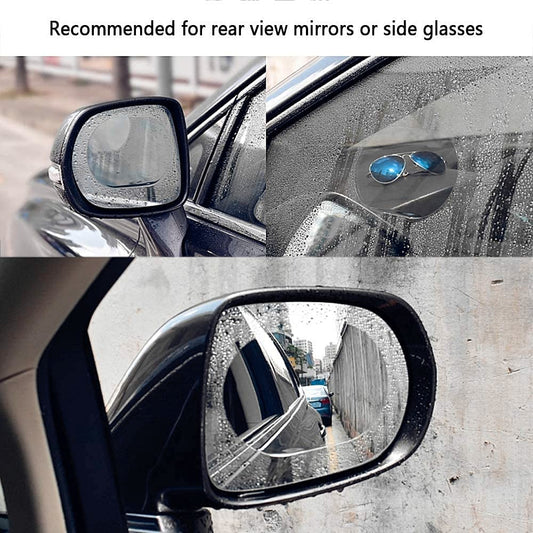 Car Rear View Mirror Anti Fog Waterproof Protective Film, Anti-Glare, Rain-Proof, Anti Water Mist, Anti-Scratch.