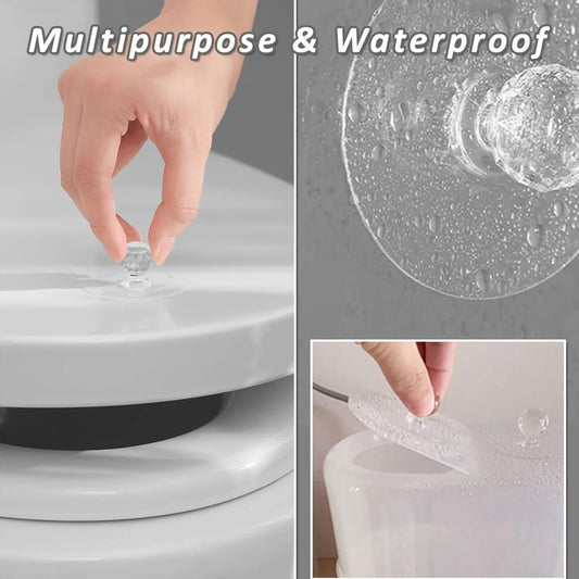 CLEAR CABINET DRAWER KNOBS / DIAMOND CRYSTAL SHAPED PULL HANDLES FOR WARDROBE, KITCHEN, CUPBOARD, DRESSER, FURNITURE, DOOR, WINDOW ETC (Pack of 4)