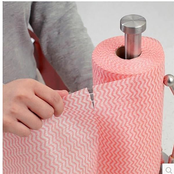 Multipurpose Reusable Super Absorbent Microfibre Cleaning Wipe Roll(50 Wipes per Roll)