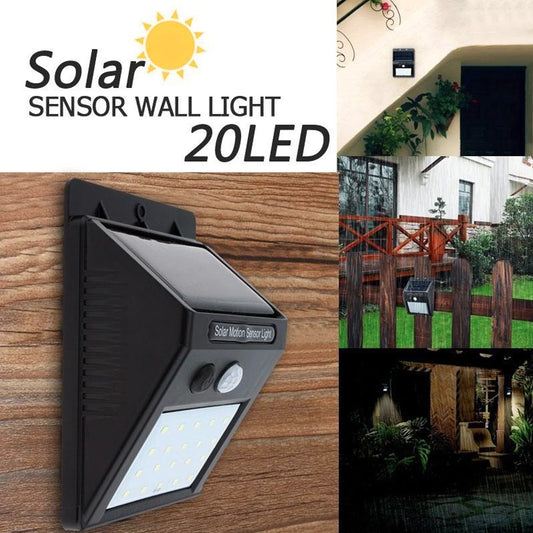 Solar Wireless Security Motion Sensor LED Night Light