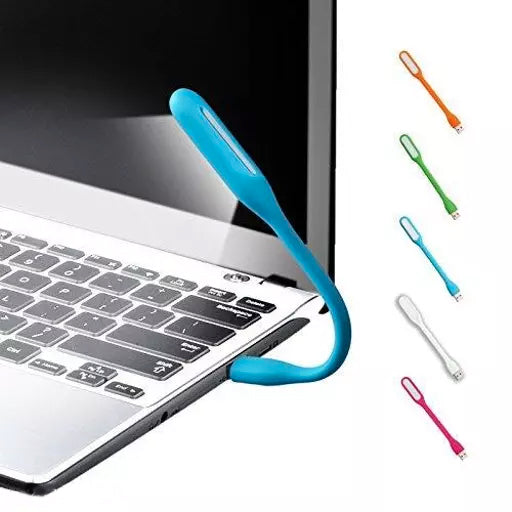 Bendable Portable Flexible USB LED Light  for Power Bank, PC, Laptop, Notebook Computer, Night Lamp etc (Pack of 2)