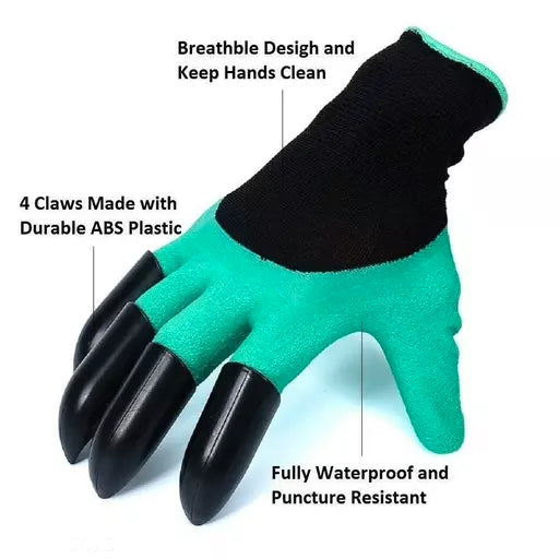 Heavy Duty Gardening Gloves, Washable with ABS Claws for Gardening, Pruning, Digging, Planting Etc.