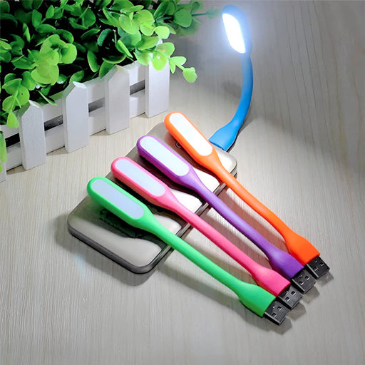 Bendable Portable Flexible USB LED Light  for Power Bank, PC, Laptop, Notebook Computer, Night Lamp etc (Pack of 2)