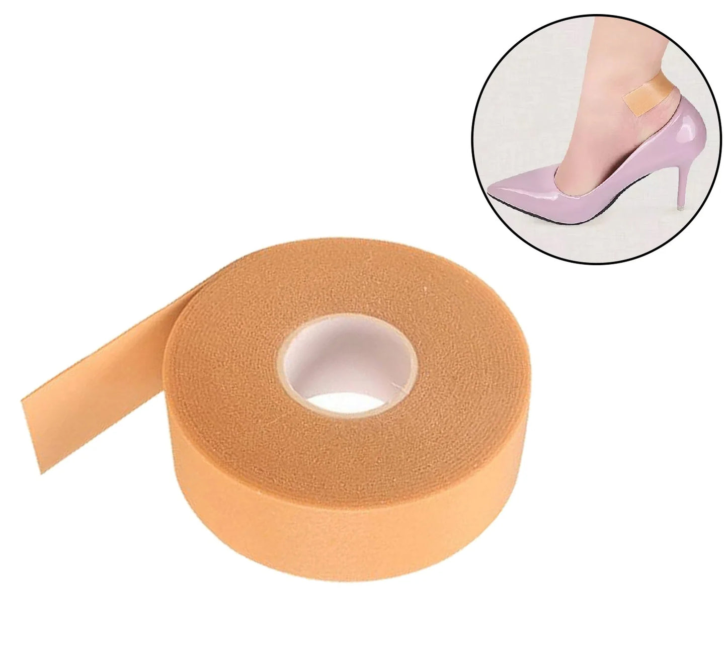 ANTI-WEAR FOAM COTTON HEEL STICKER PATCH TAPE WATERPROOF FIRST AID PAD FOOT CARE INSOLE(Pack of 2)