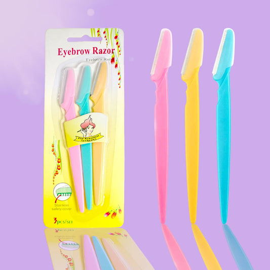 Reusable Facial & Eyebrow Razors, Pack of 6, Painless Hair Removal for Face, Eyebrows, Upper Lips, Chin, Forehead etc.