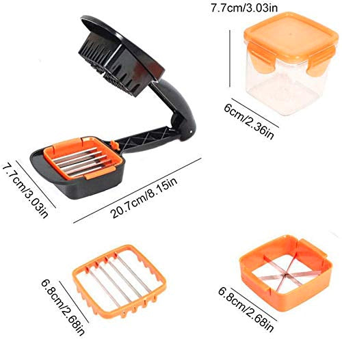 5 in 1 Multifunctional Dicer with Container, Vegetable & Fruits Slicer,Dicer Grater & Chopper with Container.