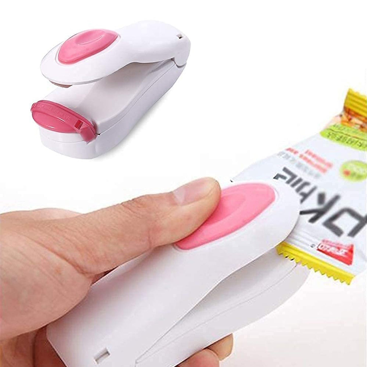 Hand Held Mini Sealing Machine for Packaging Plastic Bags, with Magnetic Base.